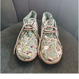 🌟 HOST'S PICK 🌟Paint Splash Chukka Boots